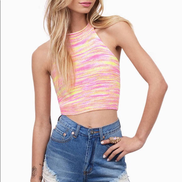 Tobi “Holly” Sweater Halter Top - Picture 1 of 7